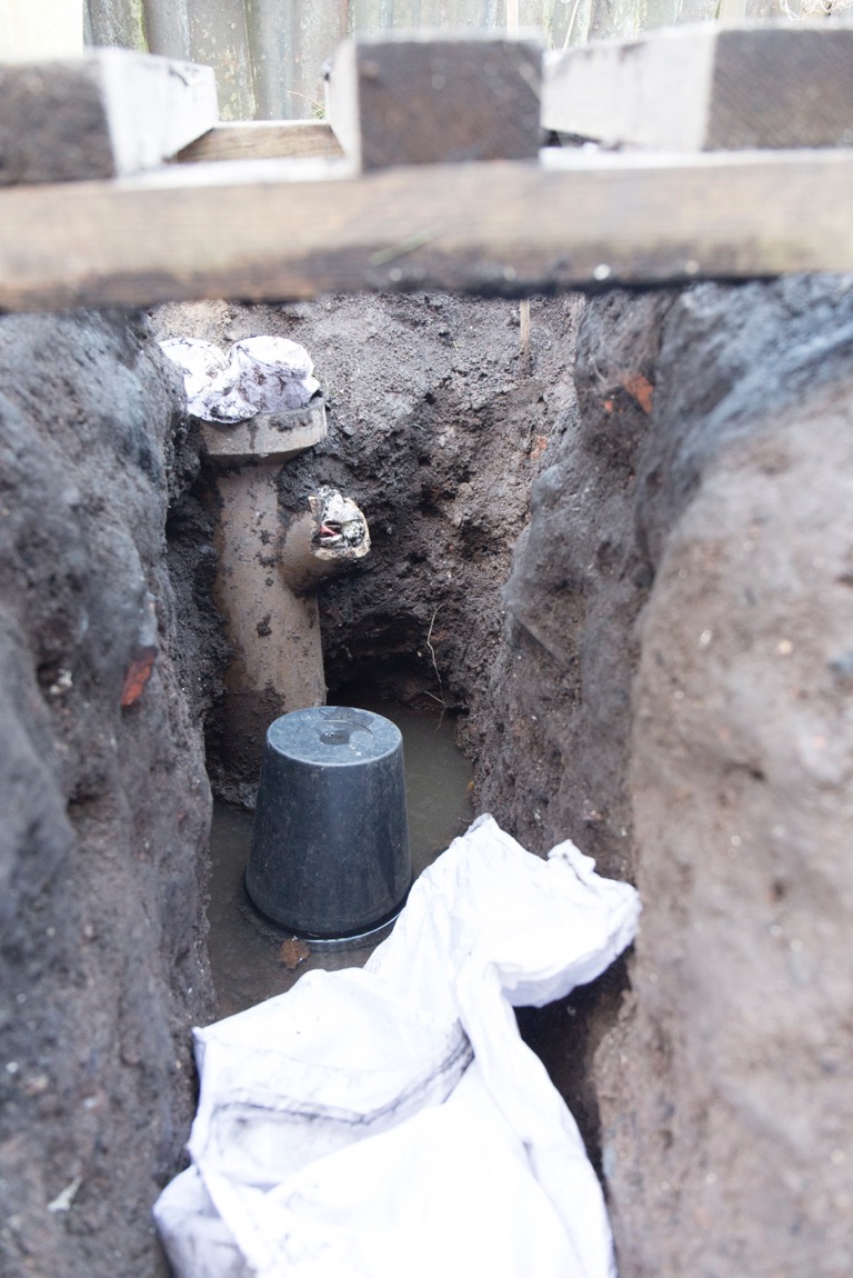 Vertical stack of Buchan trap (with guttering inlet from outside loo).jpg