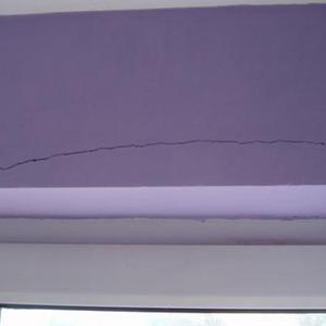 Crack above front door