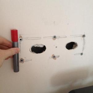 Plaster hole