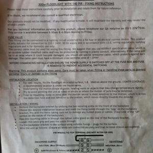 Nightbrite PIR floodlight