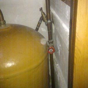 Immersion heater setup
