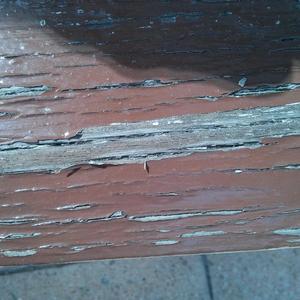 window frames paint peeling