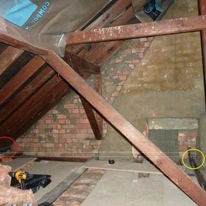 Steel beam in loft