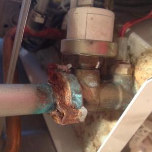 Boiler leak
