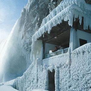 Niagara falls in winter