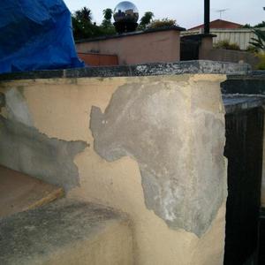 Rendered retaining wall_backyard