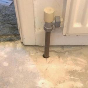 Central heating leak. 