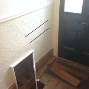 Front door pipe holes