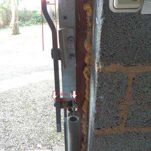 Garage door hinge