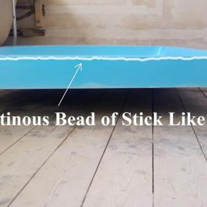 Shower tray siliconing