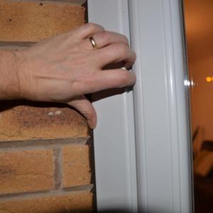 Bay window UPVC gaps