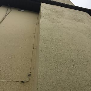 Chimney Wall and Bedroom