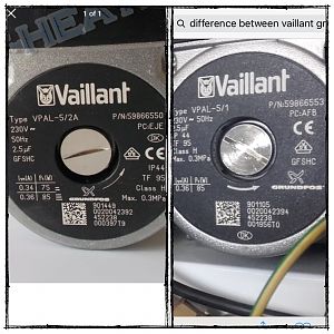New vailant grundfoss pump