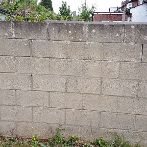 Garden wall end & gate