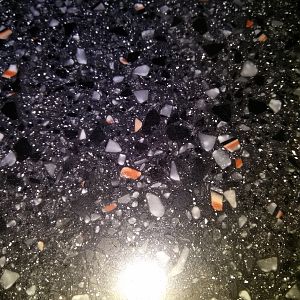 Kitchen earthstone worktop finish