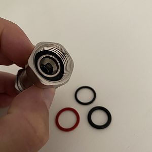 Toilet water connection leak