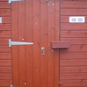 security housing for padlock,and grinder stand.