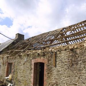 Removing Roof Early August 2008