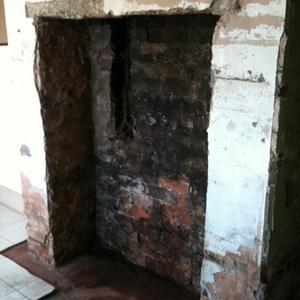 Kitchen fireplace