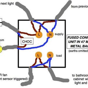 proposed bathroom wiring