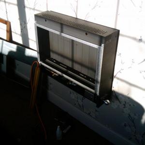 flueless gas fire cust install.