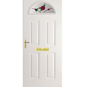 White Battersea  Composite Door (Rose)