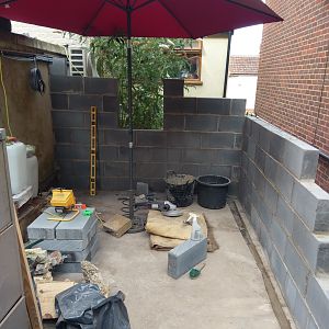 Two walls nearly done