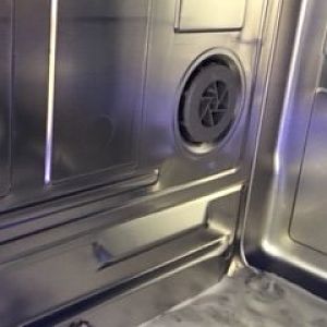 Inside Dishwasher