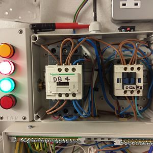Contactors wired