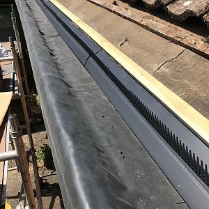 New lined gutter