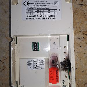 Danfoss Thermostat Back