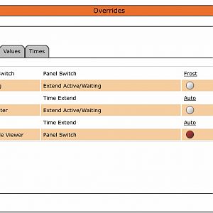 DDC420 - override switch settings
