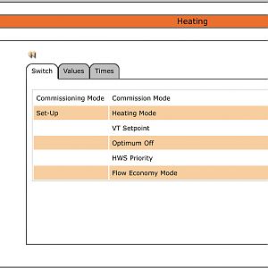 DDC420 heating mode settings