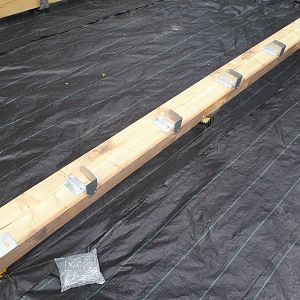 main 3x6 beam with hangers
