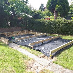 all beams with hangars and end brackets