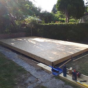 shed subfloor done