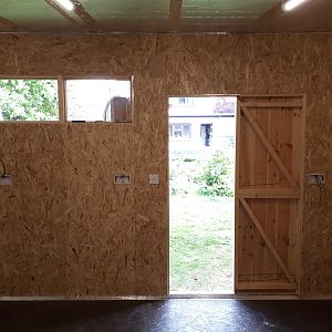 walls done and electrical second fix