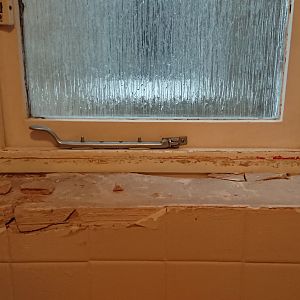 Window Sill Removed