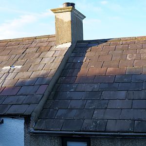 Roof and neighbours wall