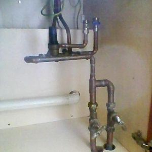 Under Sink Pipe Work