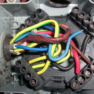 Inside the junction b ox