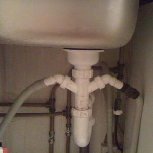 Plumbing from the front