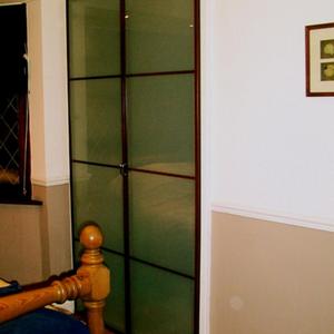 ikea doors on alcove