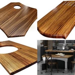 Worktops Am. Black Walnut wood block Worktops Am.