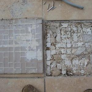 Tiling failure on a felt roof