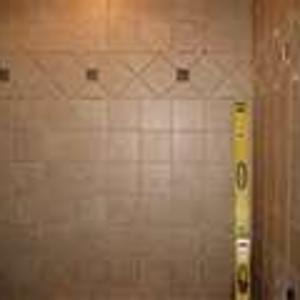 tumbled marble wet-room