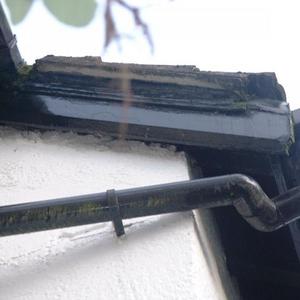 west wall, less damage