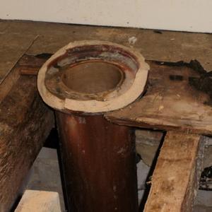 Cloakroom Lined Salt Glazed Soil Pipe