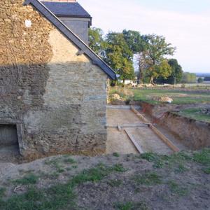 Excavation for terrasse