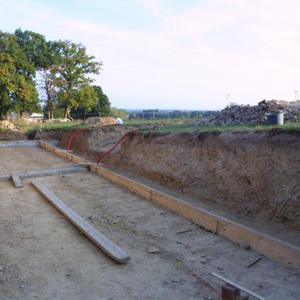 Excavation for terrasse